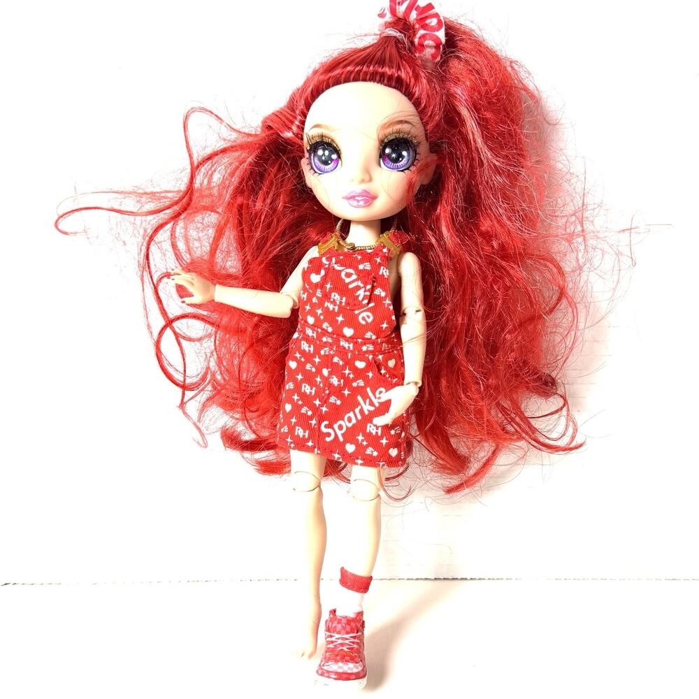 MGA Rainbow High Ruby Anderson Junior High Doll 2022 Missing Sock And Shoe